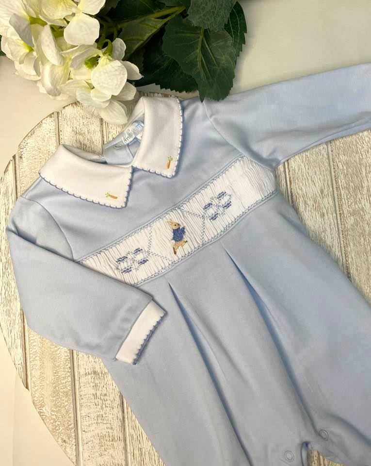 Mini la Mode - Peter Rabbit Single Smocked Footsie