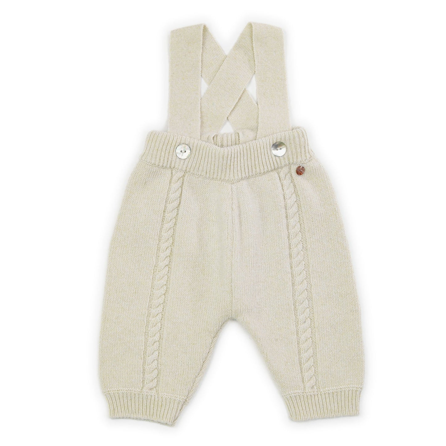 Coccode Light Beige Knitted Braced Leggings