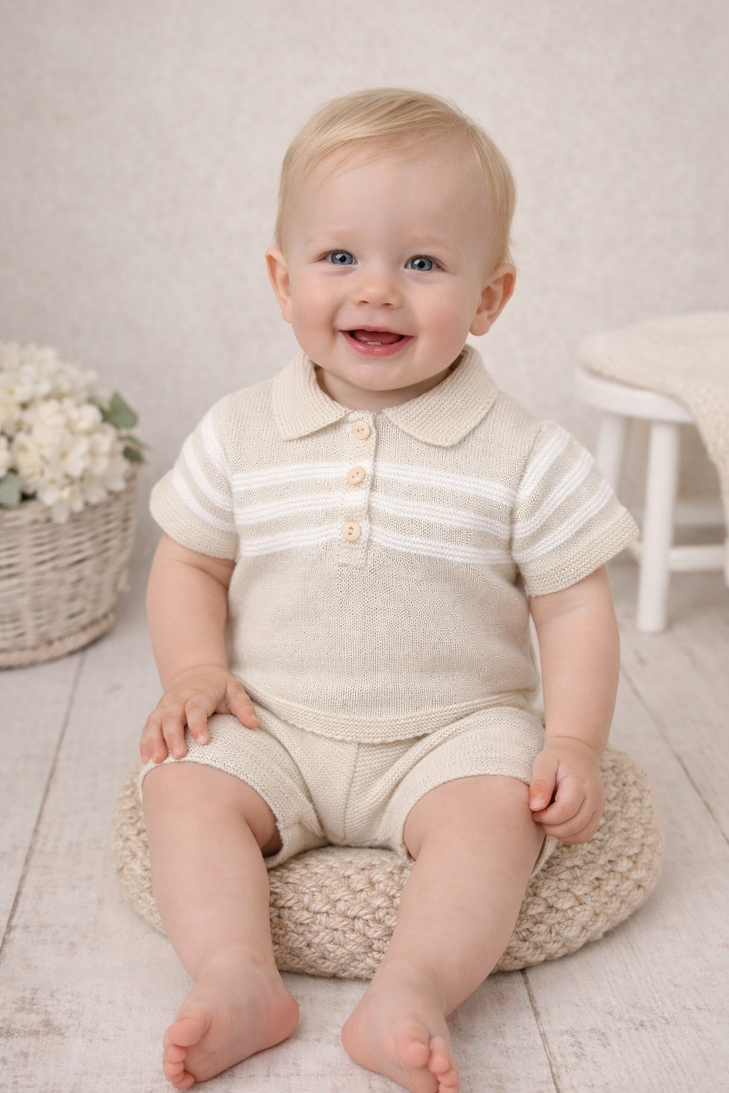 Pex Boys Mateo Knitted Shorts Set