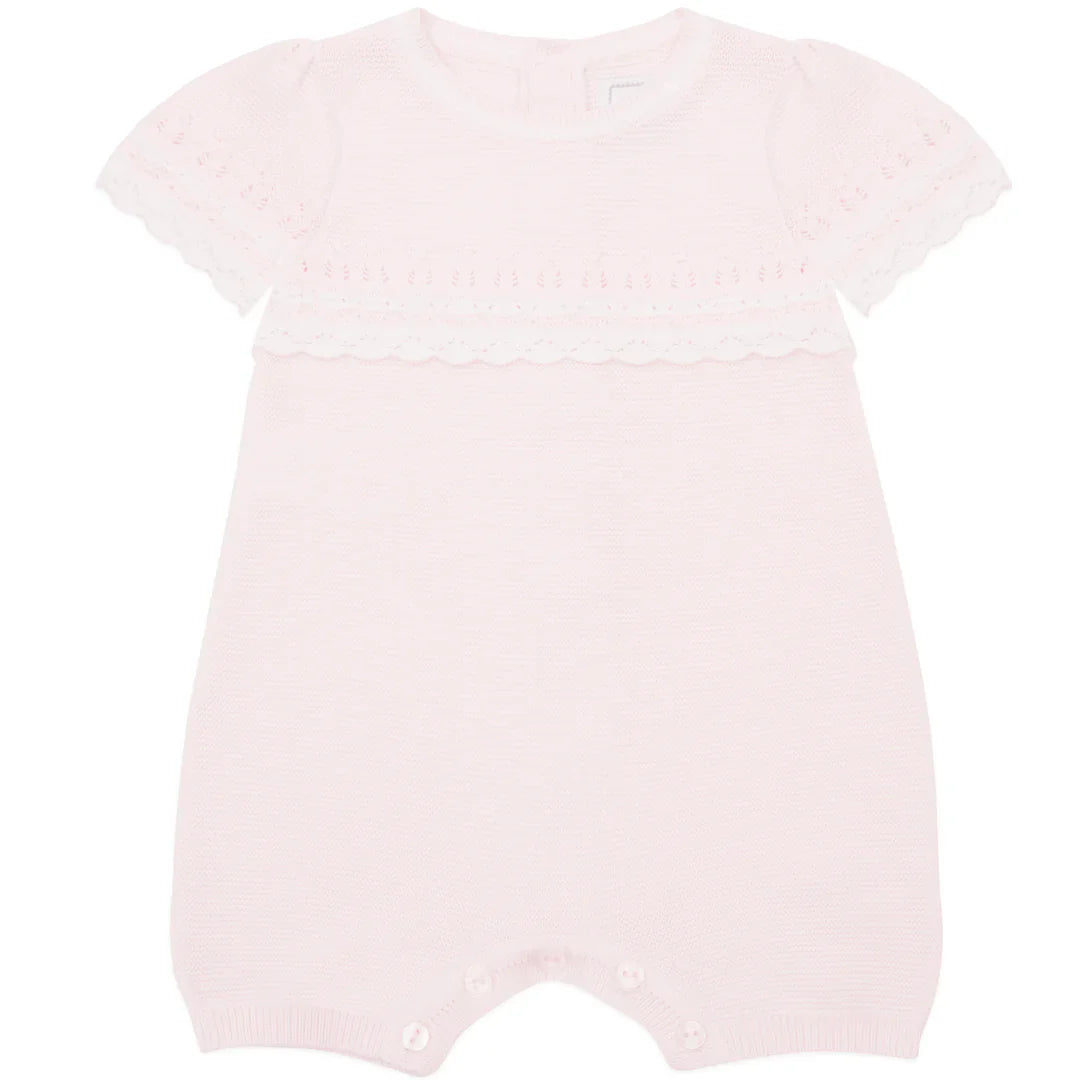 Emile et Rose ‘Josie’ Pink Girls Knitted Romper