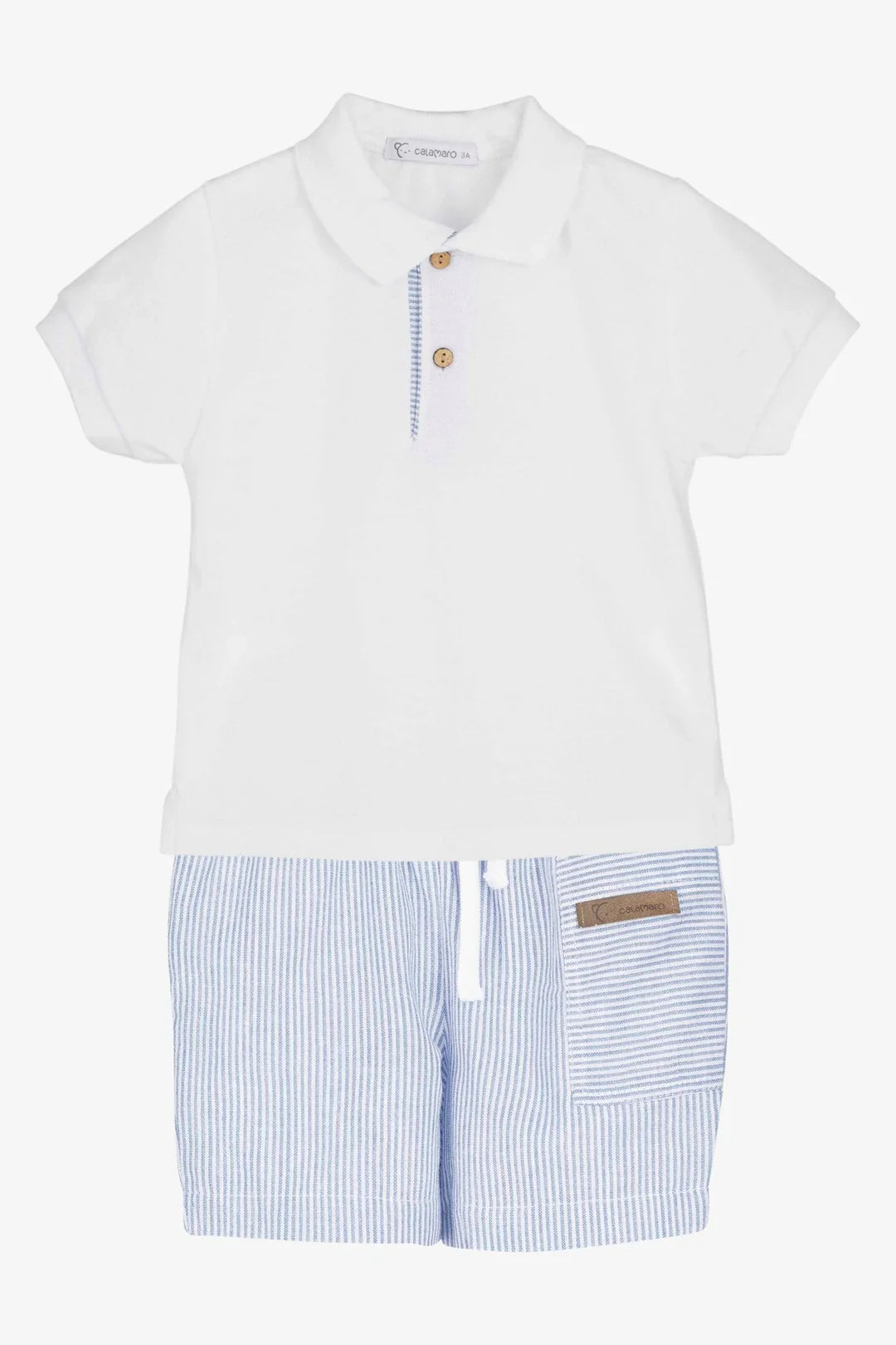 Calamaro Boys Polo Top & Shorts Set