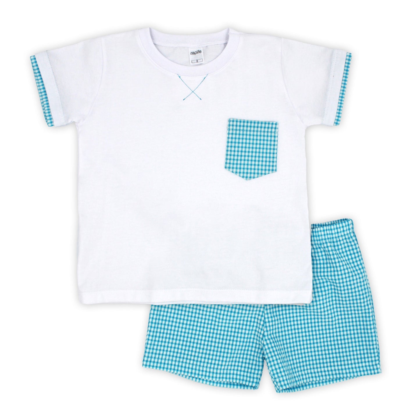 Rapife Boys Turquoise Top & Shorts Set