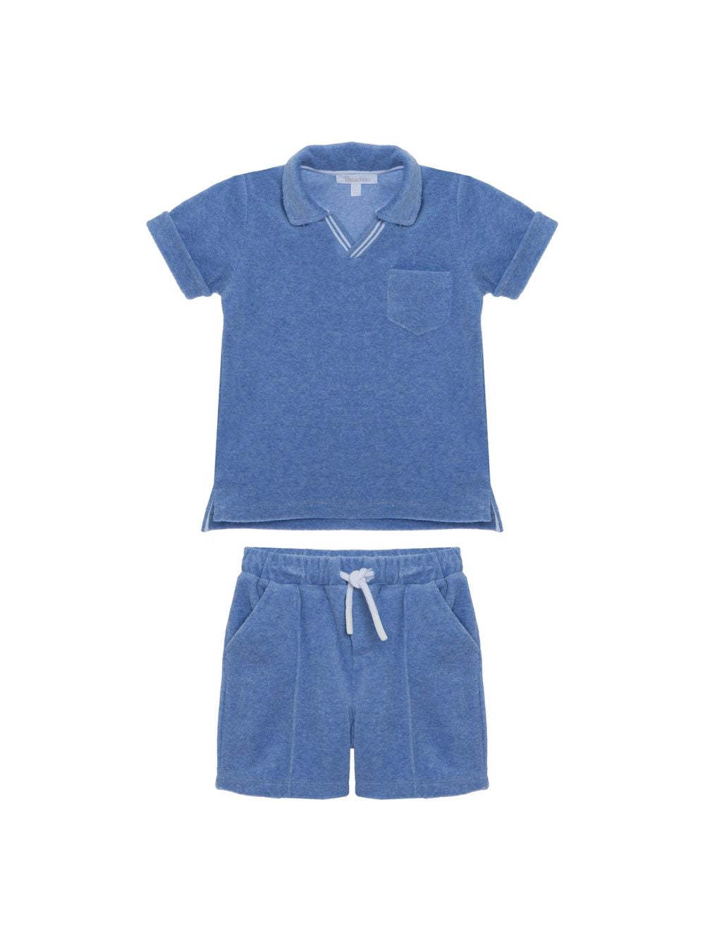 Patachou Boys Blue Towelling Shorts Set