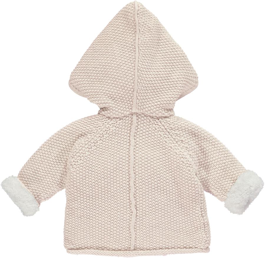 Soft Pink Pram Coat Plush Lined
