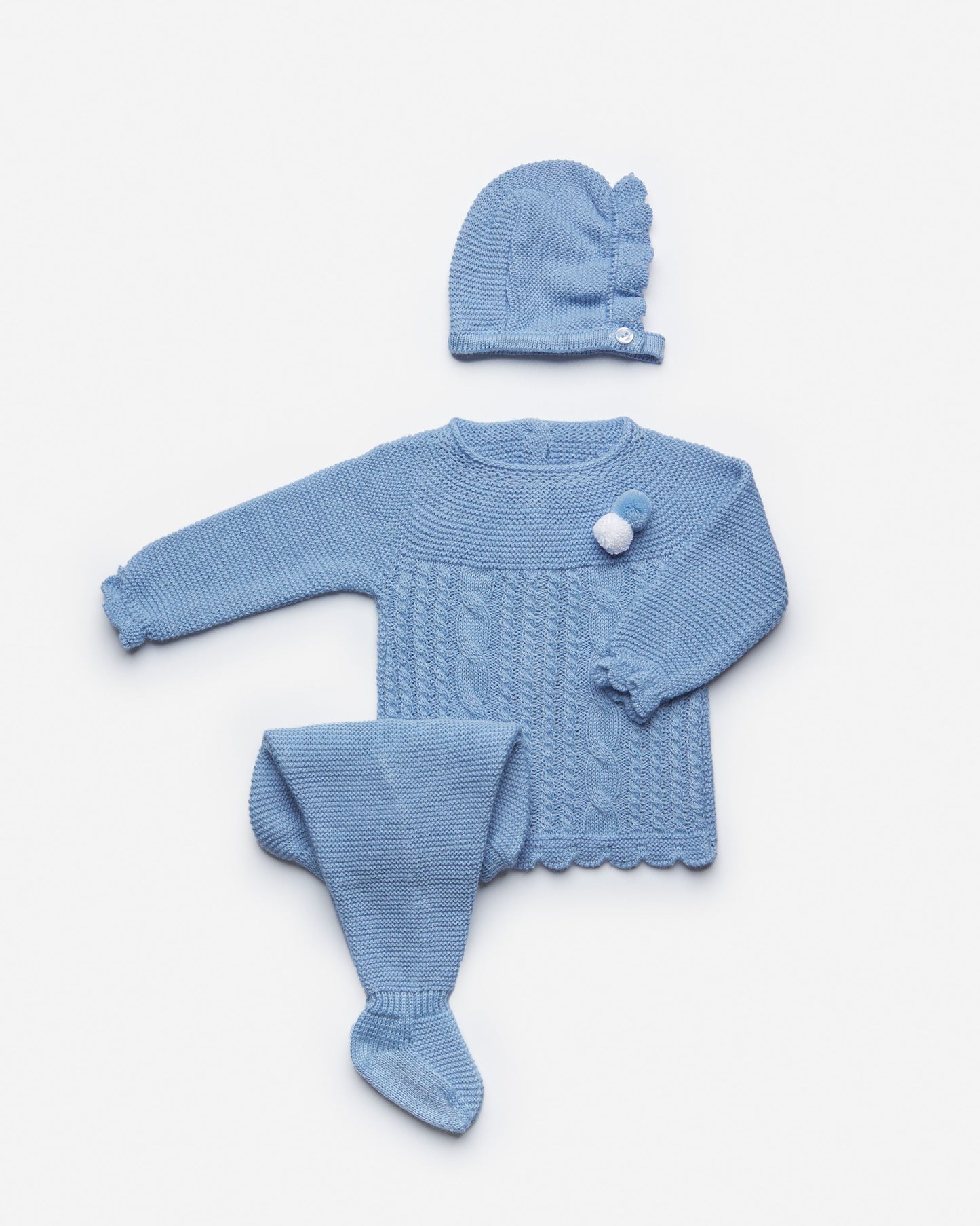 Juliana Dark Blue 3-Piece Knitted Set