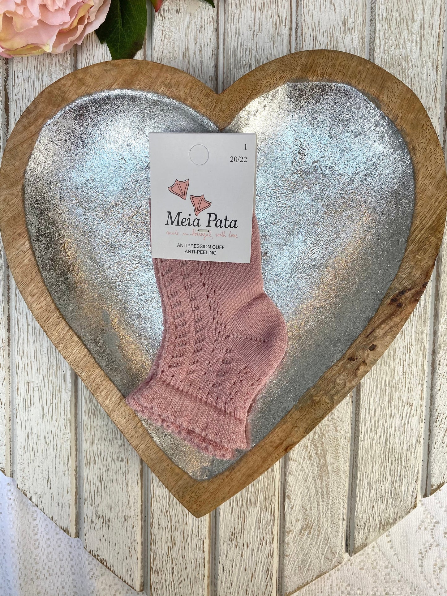 Meia Pata Dry Pink Openwork Ankle Sock