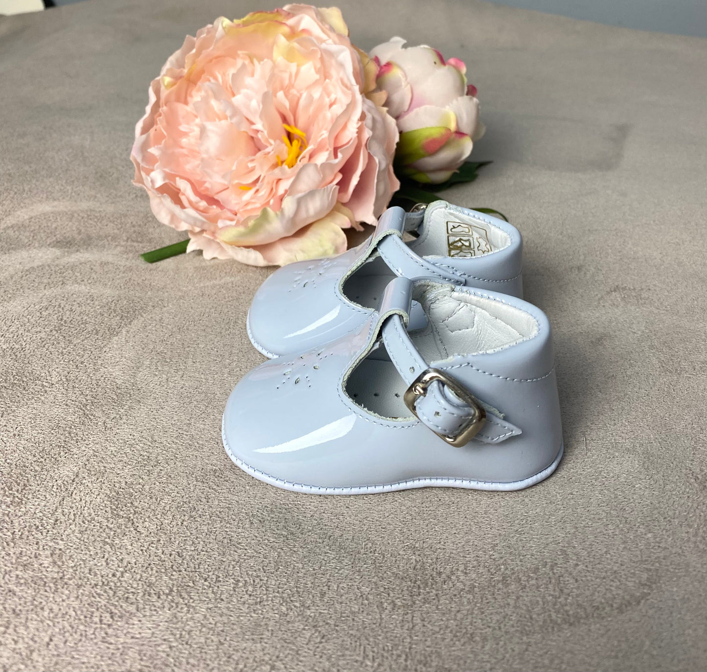 Pretty Originals Pale Blue Patent T-Bars