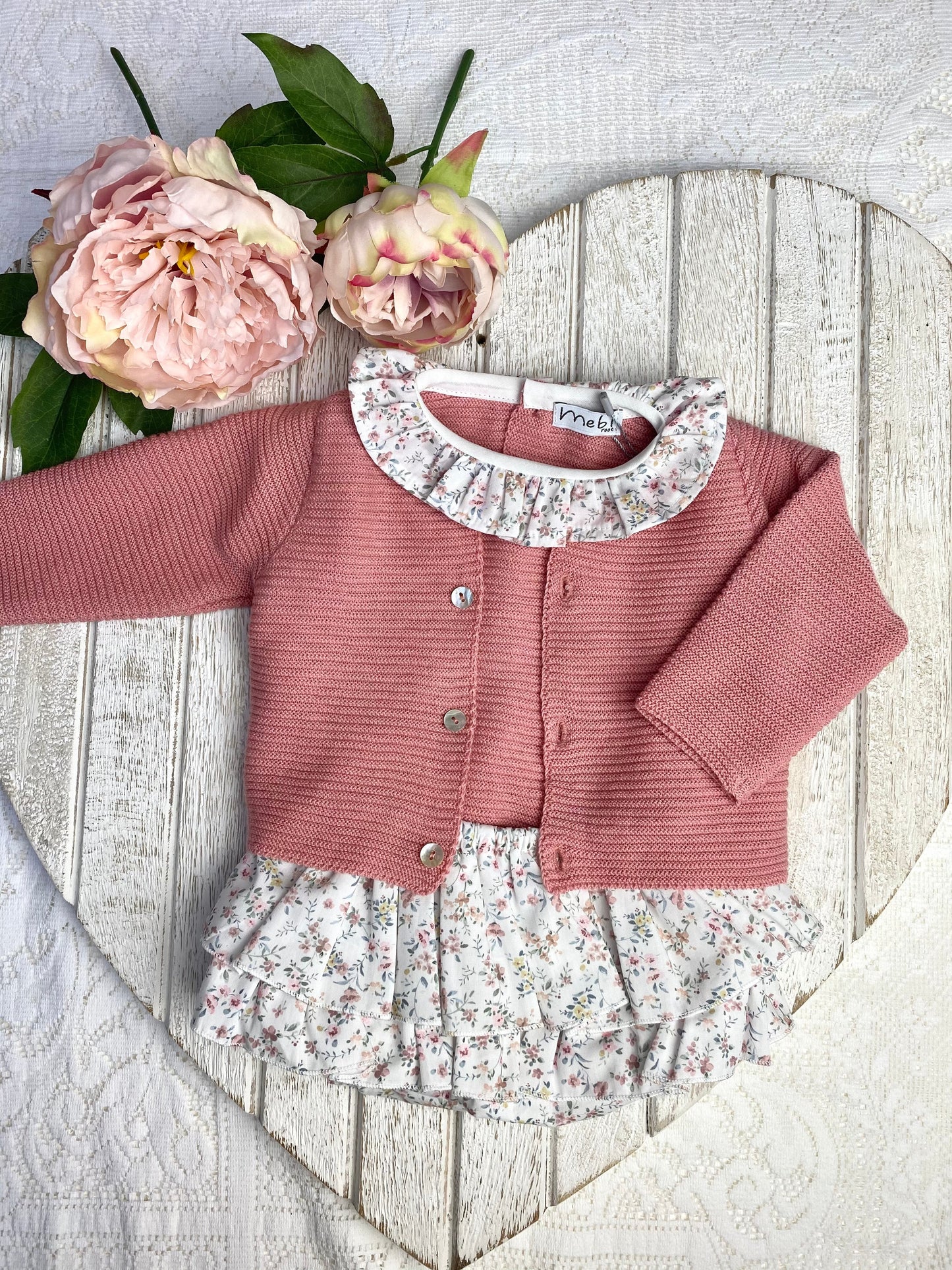 Mebi Coral Cotton Cardigan