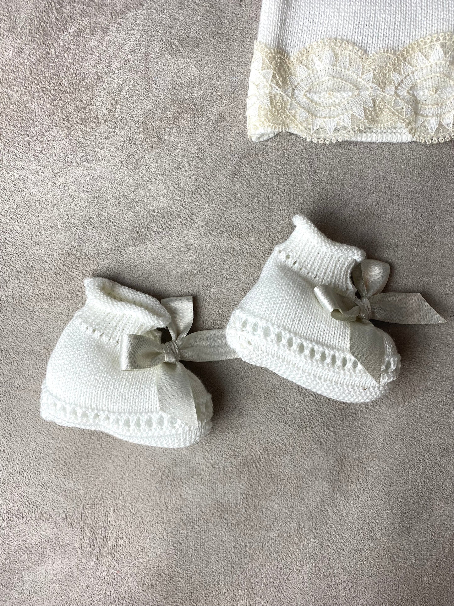 Mac Ilusion 4-Piece Ivory Knitted Jam Pant Set