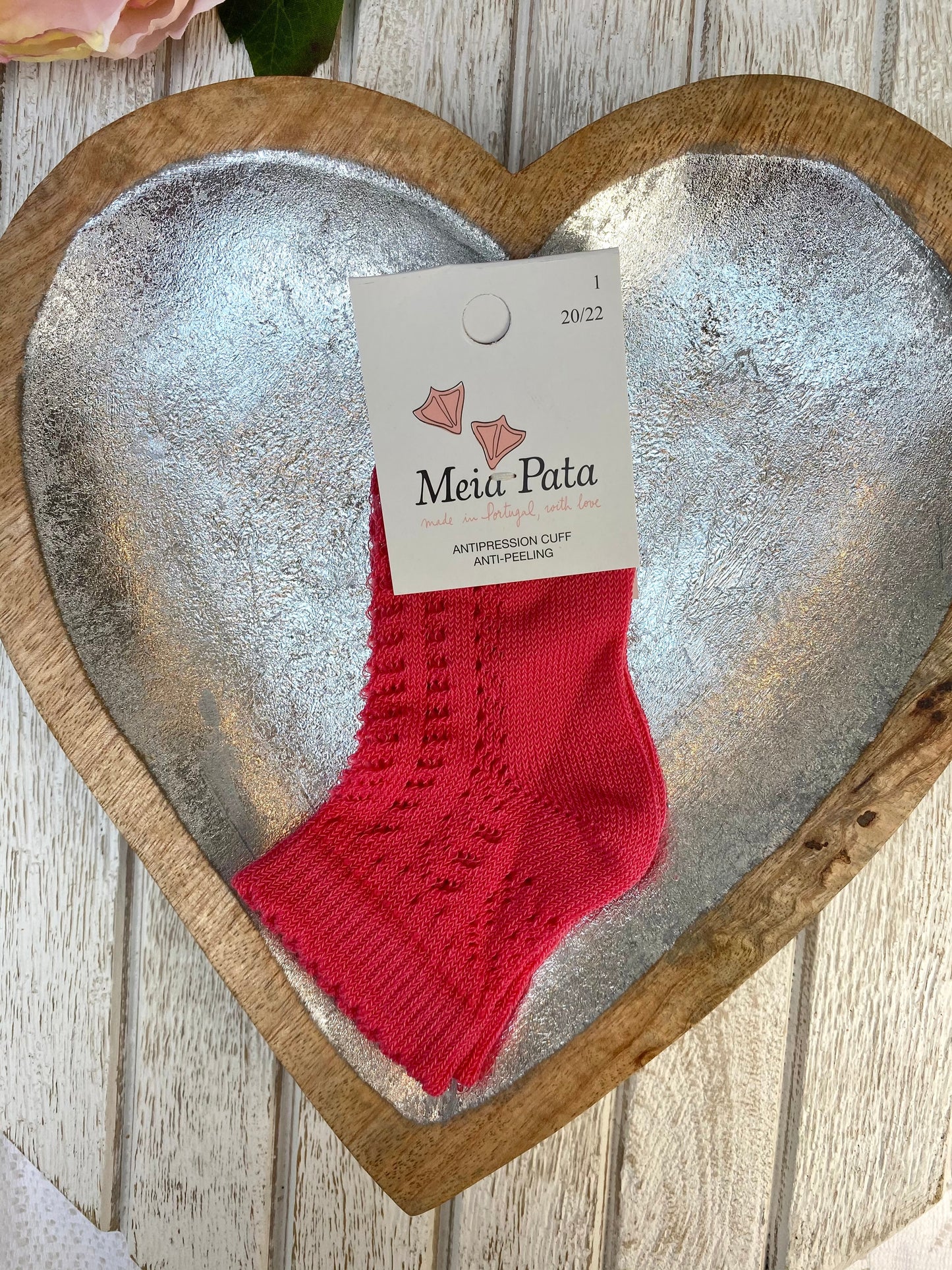 Meia Pata Carmine Openwork Ankle Sock
