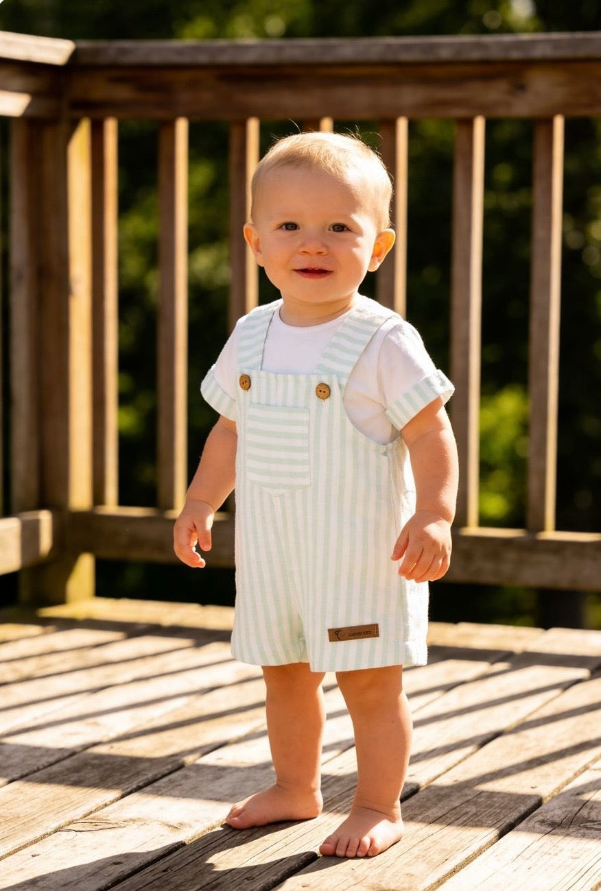 Calamaro Boys Mint Dunagree Set