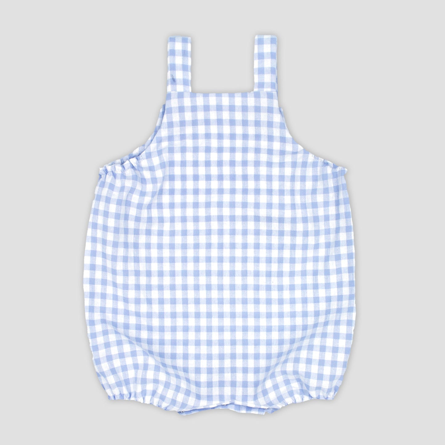 Rapife Blue & White Check Boys Dungaree Romper