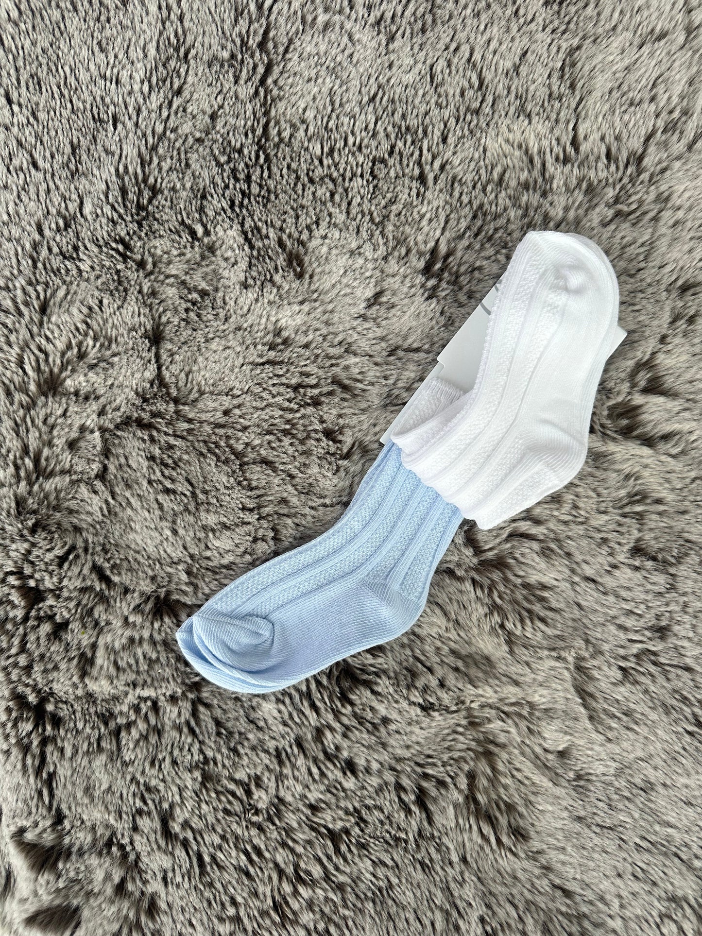 Pex Cotton Rich Socks – Blue & White Pack of Two