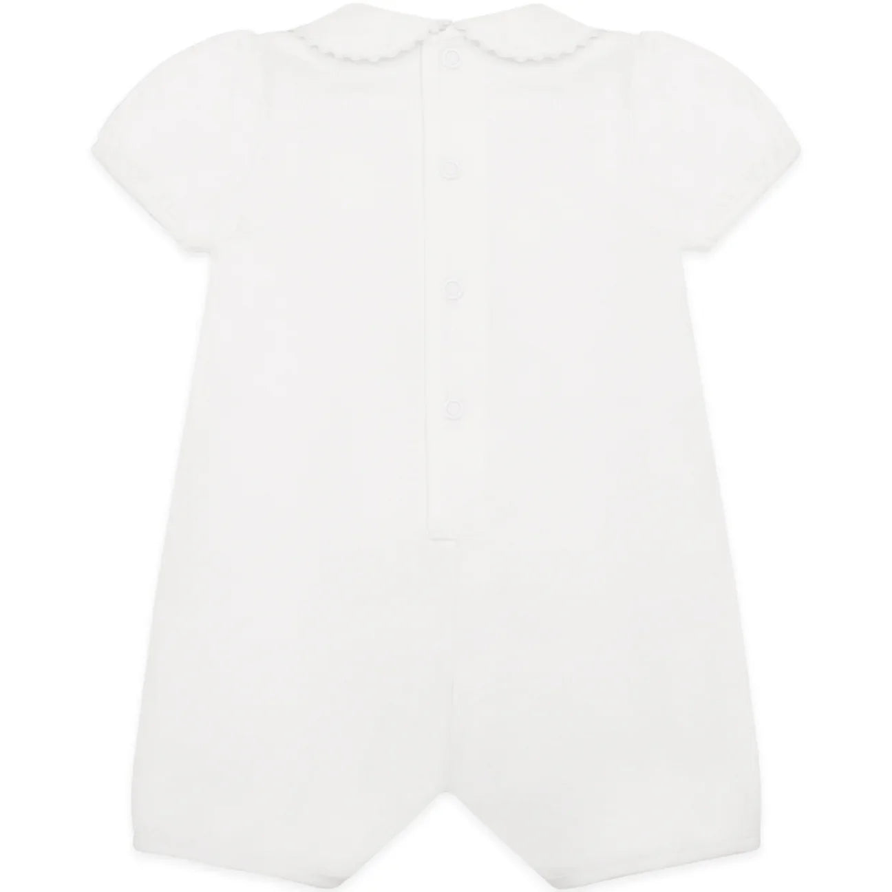 Emile et Rose ‘Jody’ White Girls Heart Embroidery Romper