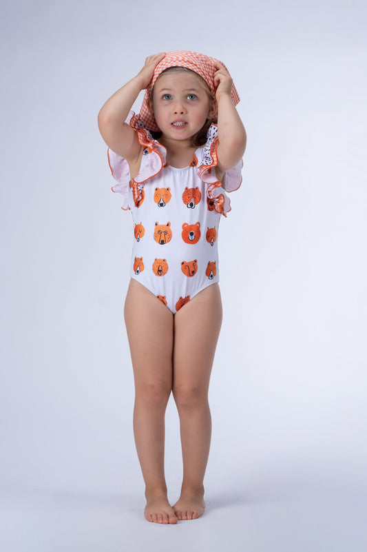 Paperboat Bear Garden Swimsuit
