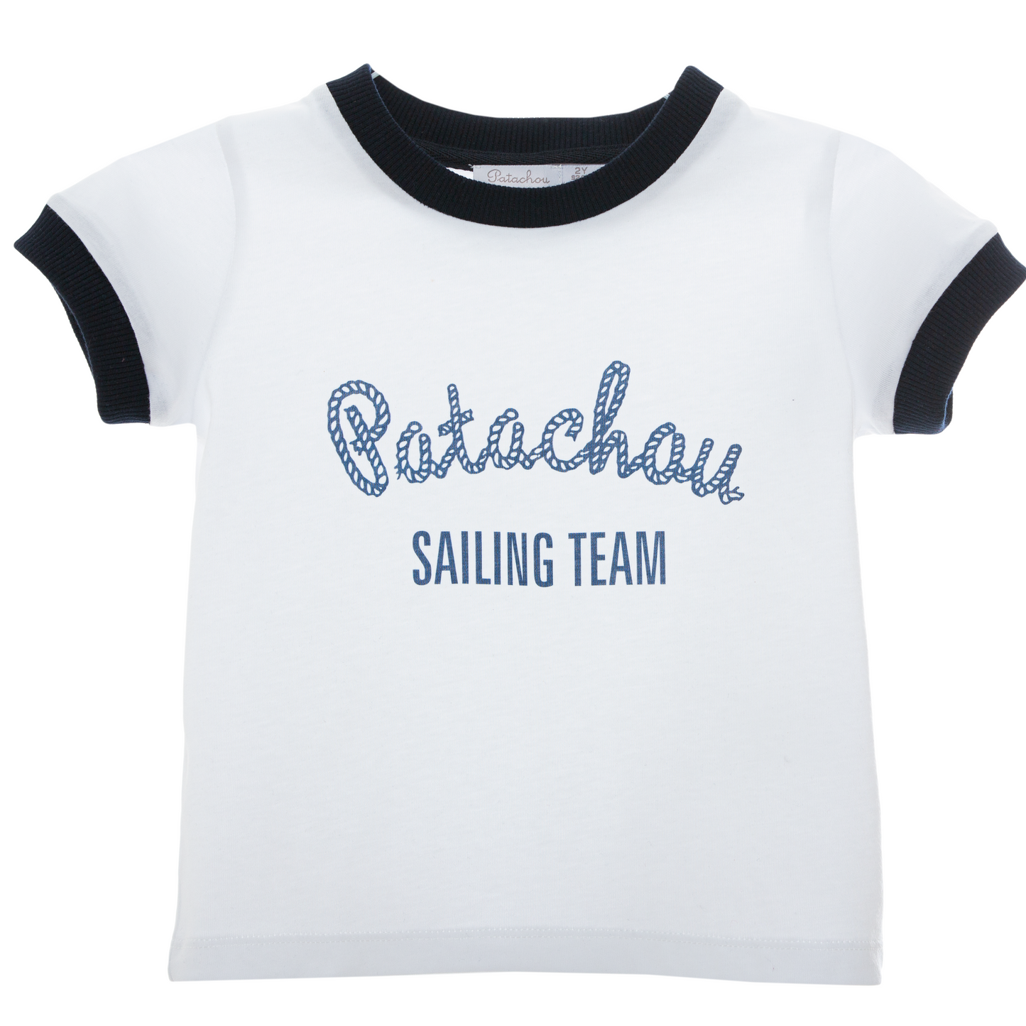 SS22 Patachou Navy & White T-Shirt