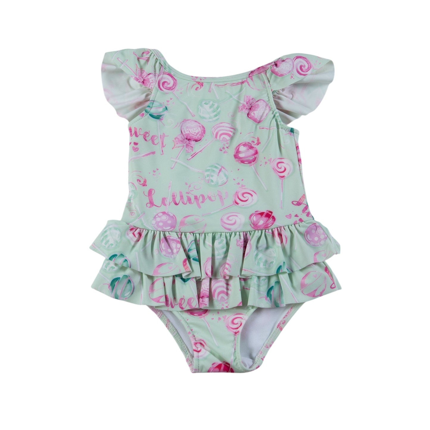 Daga ‘More Sugar’ Mint Lollipop Print Swimsuit
