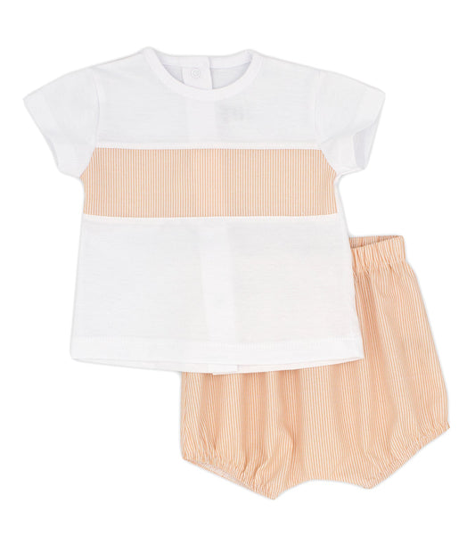 SS22 Rapife White & Orange T-Shirt & Jam Pants Set