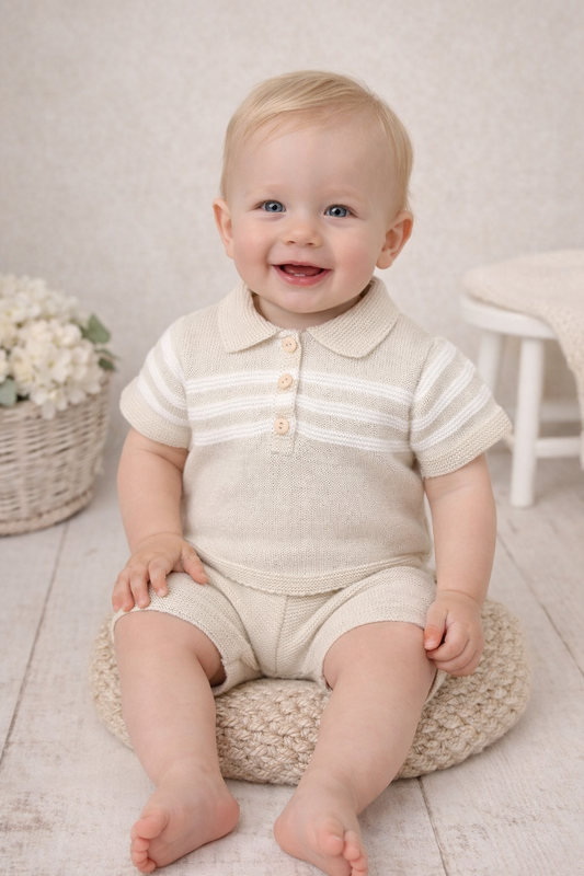Pex Boys Mateo Knitted Shorts Set