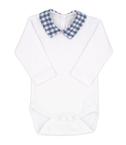 Rapife Navy Gingham Collared Body