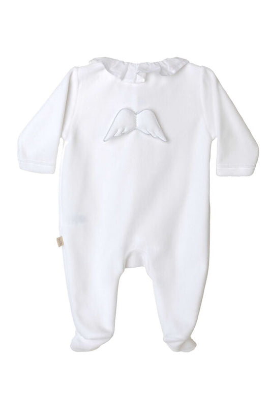 Baby Gi White Angel Wing Babygrow