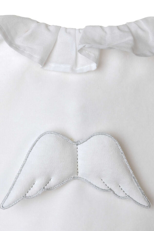Baby Gi White Angel Wing Babygrow