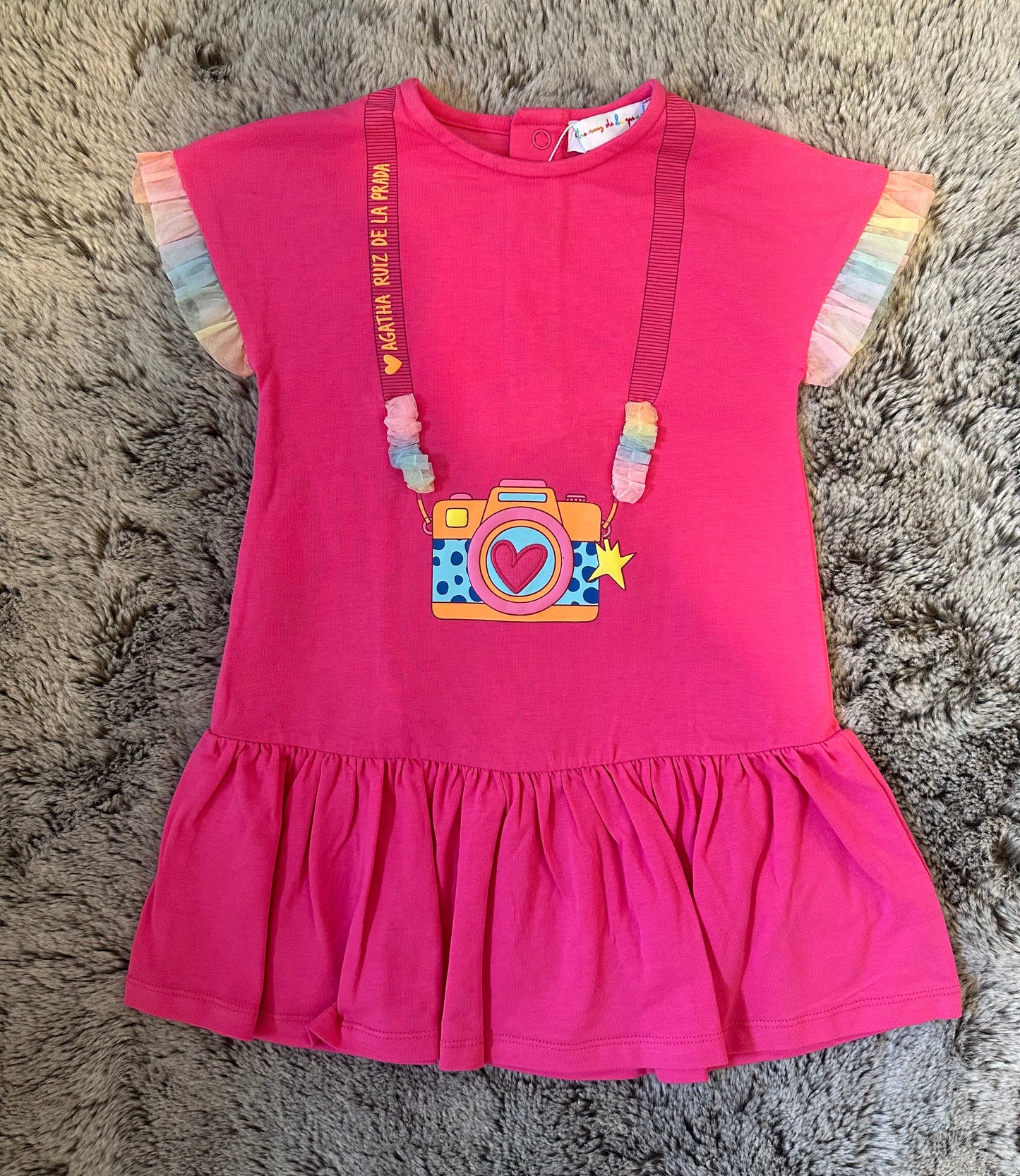 Agatha Ruiz de la Prada Fushia Pink Camera Dress