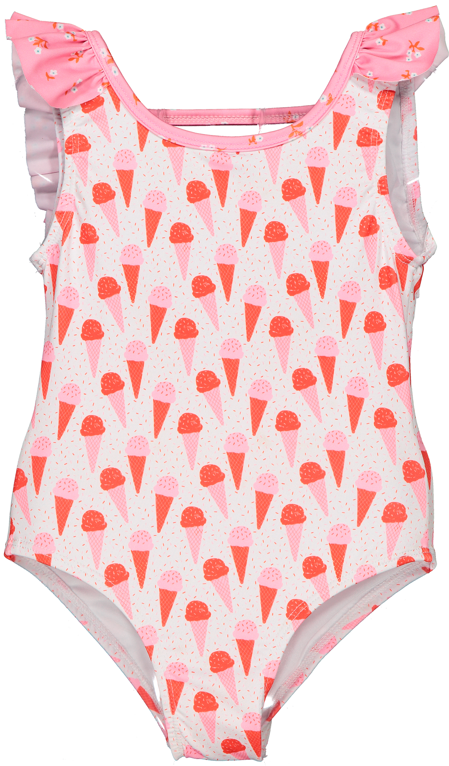 Paperboat Pink Ice Cream Print Swimsuit