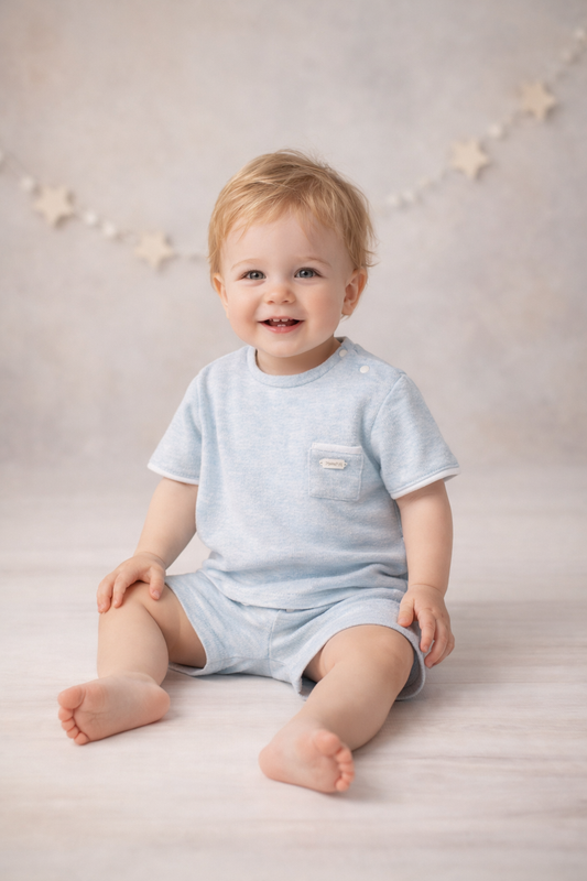 Tongs Baby Boy Top & Shorts Set