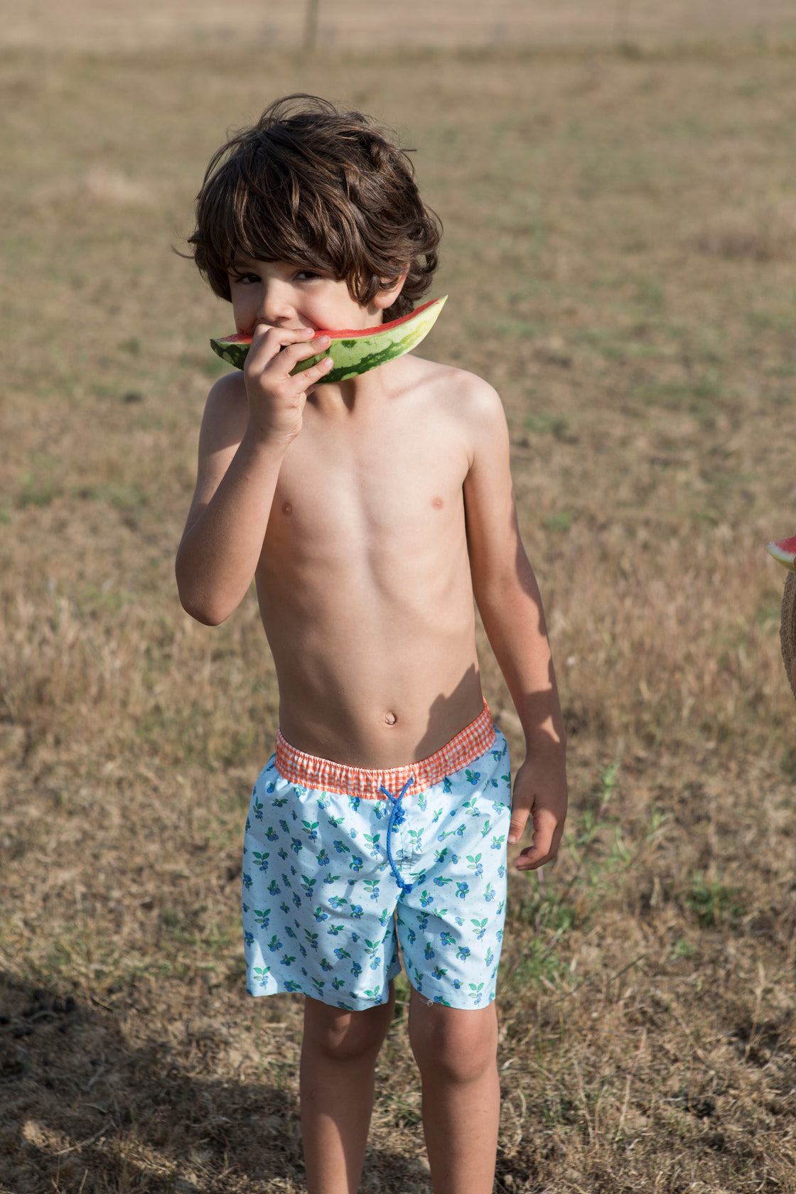 Paperboat Classic Boy’s Blueberry Print Swim-Shorts