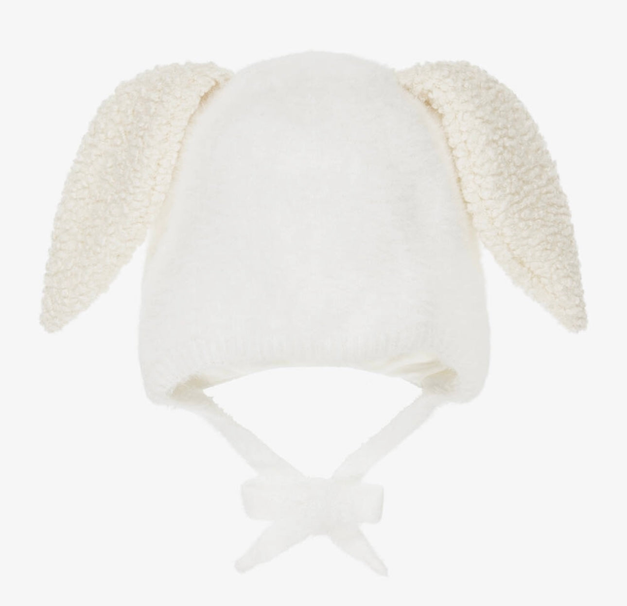 Jamiks Ivory Wool & Cashmere Bunny Hat