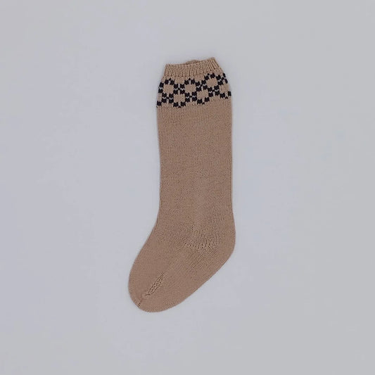 Rahigo Camel & Navy Trim Socks