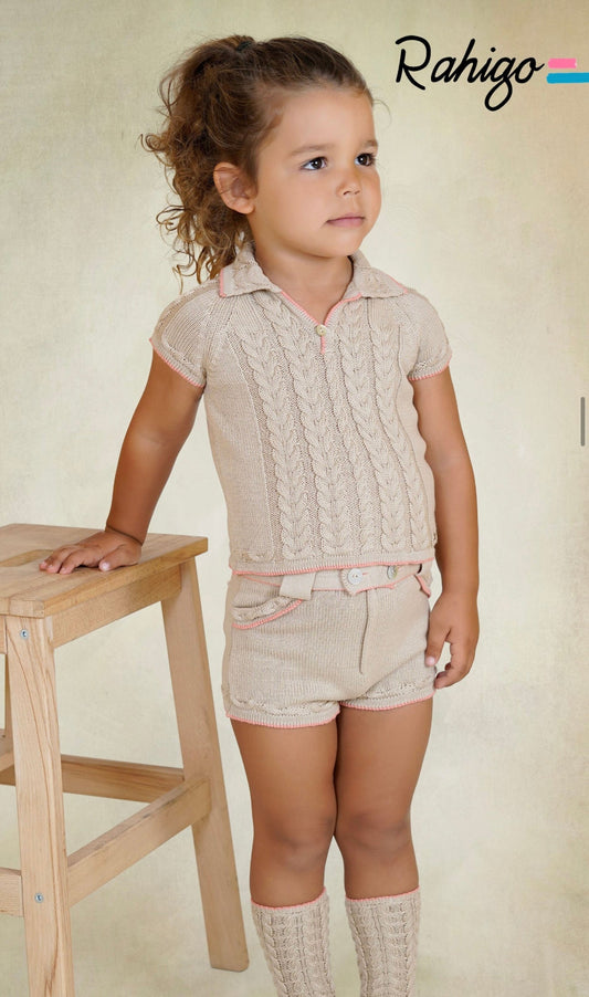 Rahigo Older Boys Camel 2 Piece Set