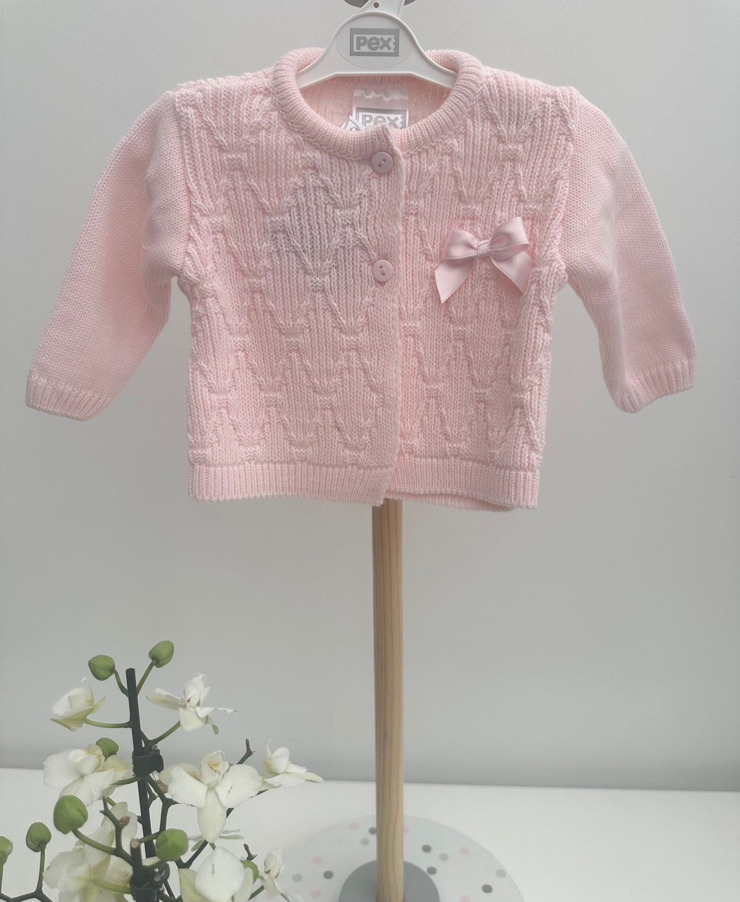 Pex Pink Knitted Cardigan