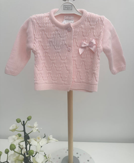 Pex Pink Knitted Cardigan