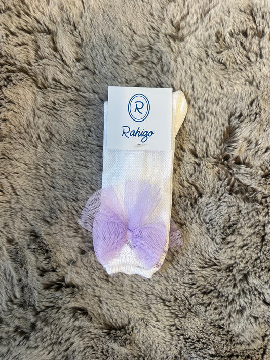 Rahigo Lilac & White Socks