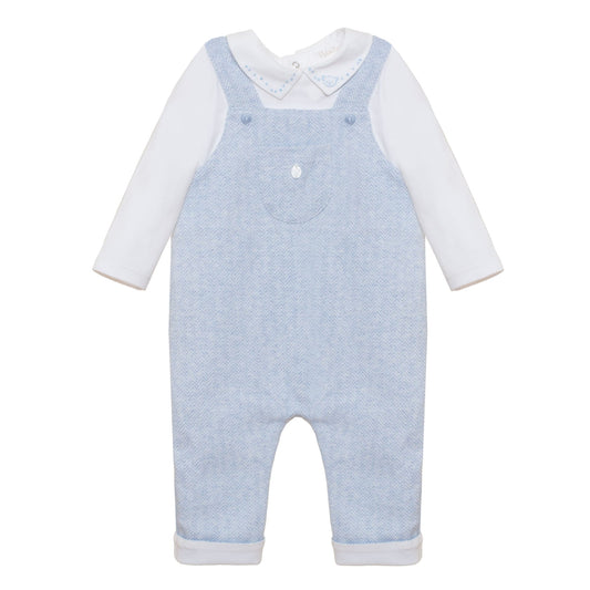Patachou Blue & White Romper