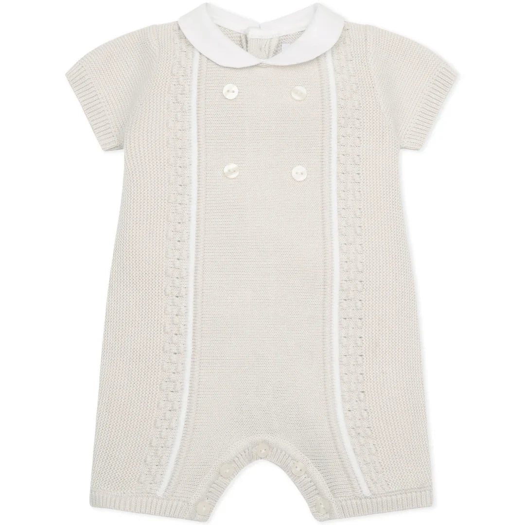 Emile et Rose ‘Java’ Stone Knitted Romper