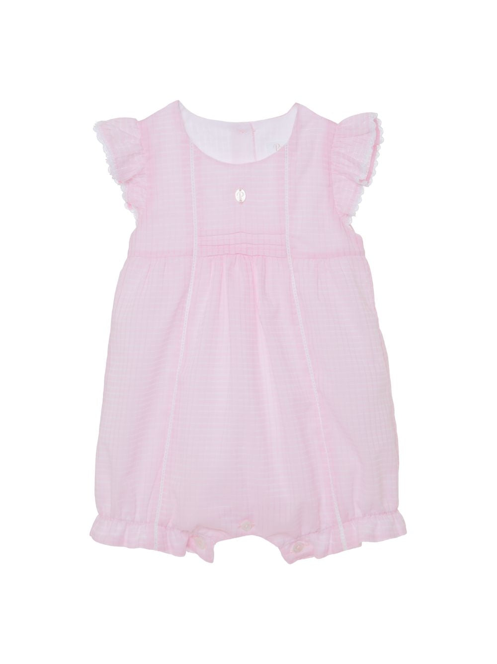 Patachou Baby Girls Pink Cotton Romper