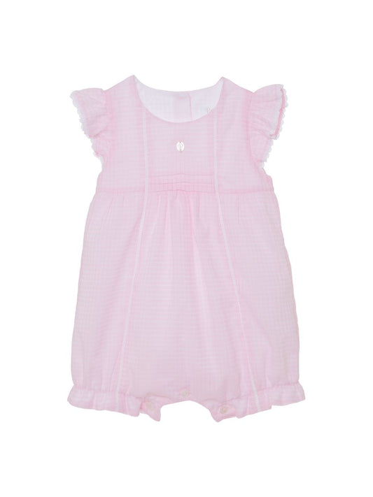 Patachou Baby Girls Pink Cotton Romper