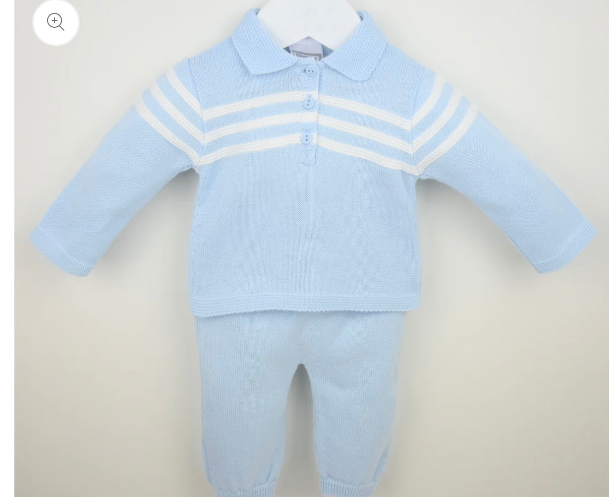 Pex Boys Blue Mateo Knitted Trouser Set