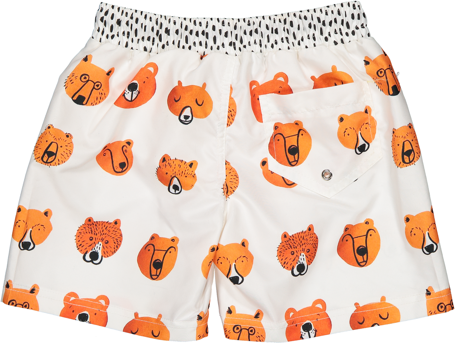 Paperboat Classic Boy’s Bear Garden Print Swim-Shorts