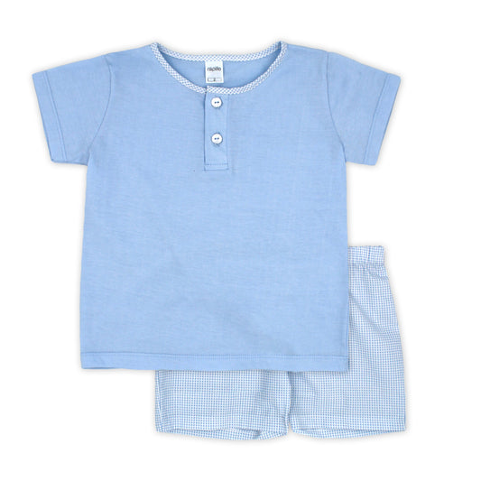 Rapife Boys Blue Top & Shorts Set