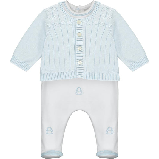 Emile et Rose Archer Boys Babygrow & Cardigan