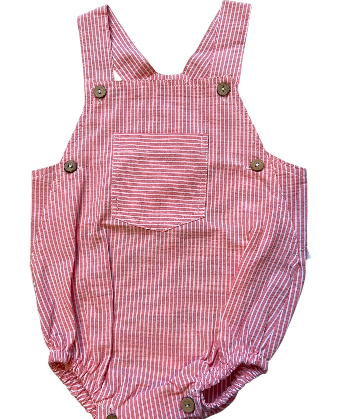 Tartaleta Red & White Striped Romper