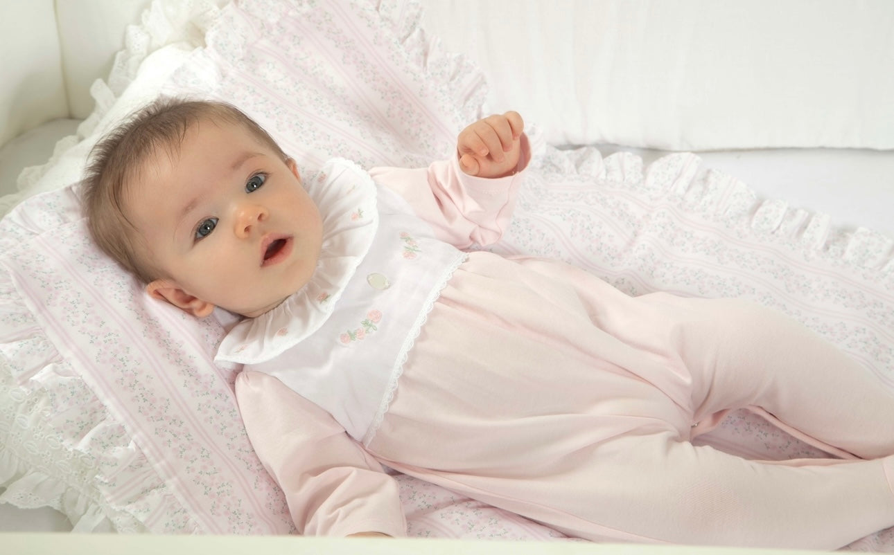Patachou Pink Cotton Babygrow
