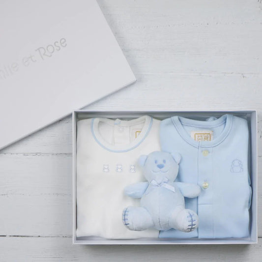 Emile et Rose Truman Baby Boy’s Pale Blue Gift Set