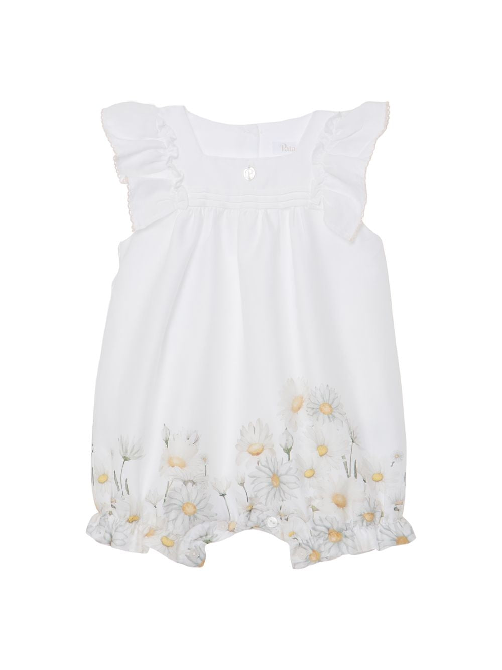 Patachou Baby Girls White Cotton Daisy Romper