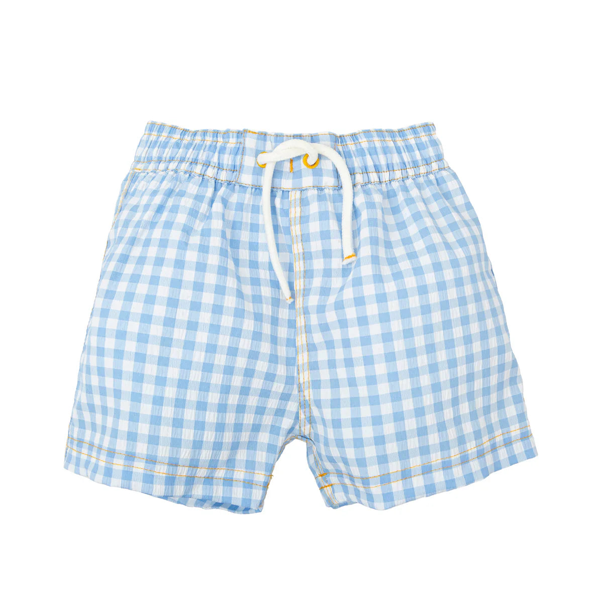 SS24 Babidu Boy’s Blue & White Checked Swim Shorts