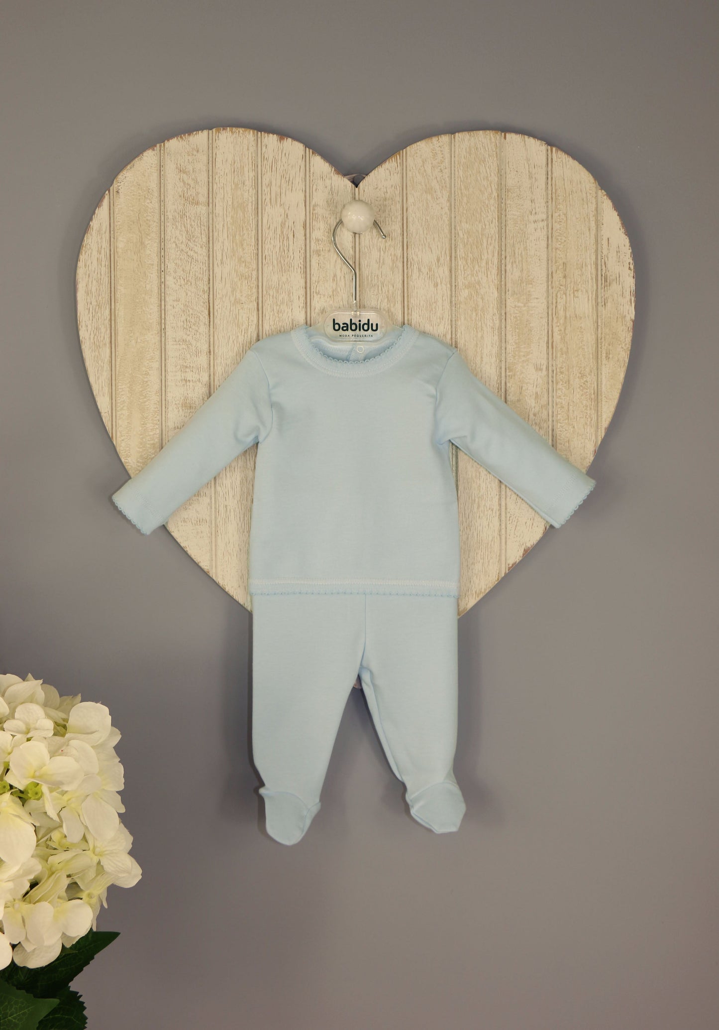 Babidu Blue 2 Piece Babygrow